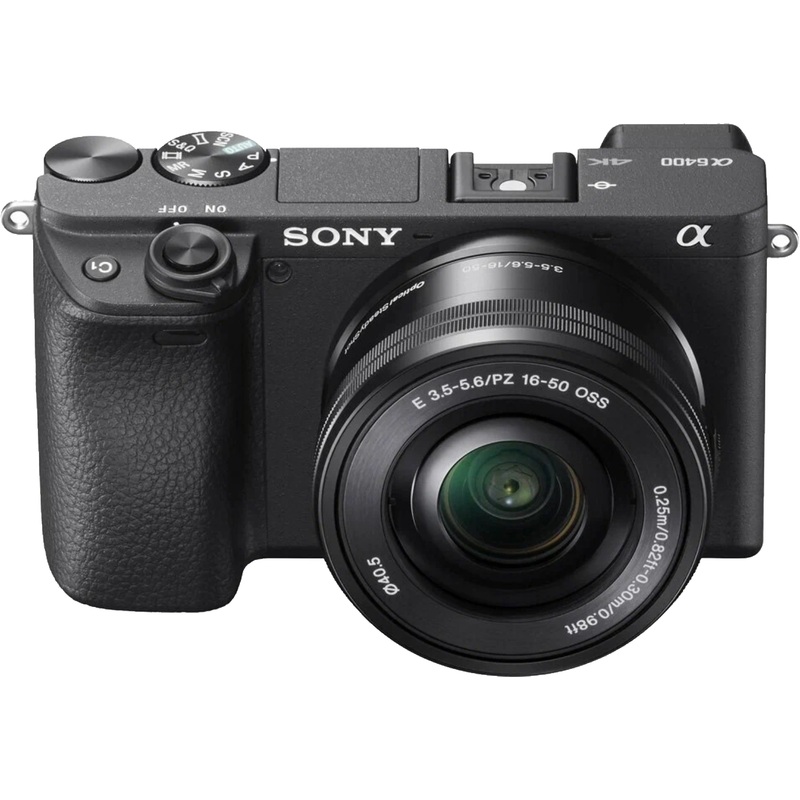 Изображение товара Цифровая зеркальная камера Sony Alpha 6400 Kit с объективом 16-50мм 4K Wi-Fi GPS