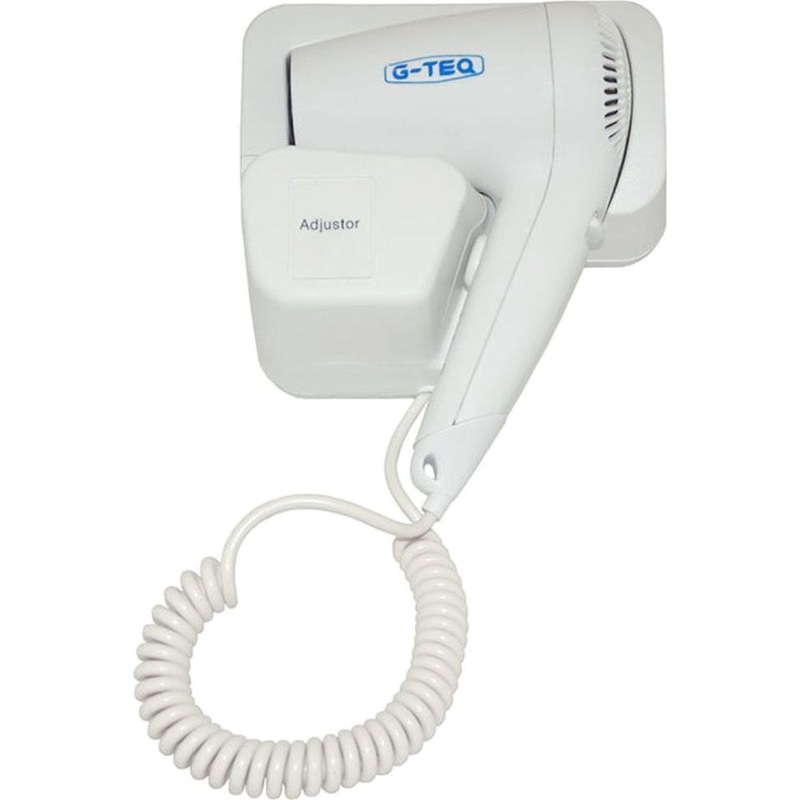 Изображение товара Настенный фен G-teq 8737 мощный тихий с функцией защиты от перегрева белый