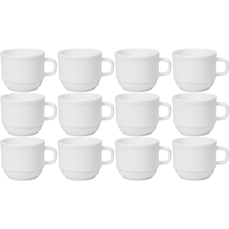 Изображение товара Чашка чайная Cabare стеклокерамическая 250 мл (72 штуки в упаковке)