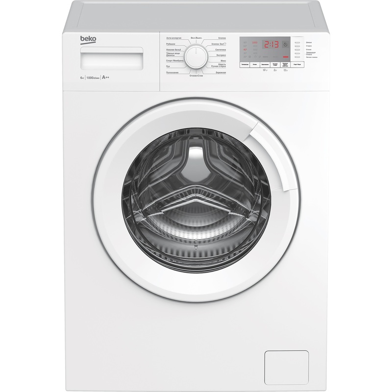 Изображение товара Стиральная машина Beko WRE 6512 BWW 6 кг 1000 об/мин фронтальная энергосбережение