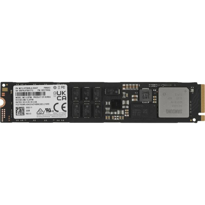 Изображение товара SSD накопитель Samsung PM9A3 3.84 ТБ M.2 PCI-E