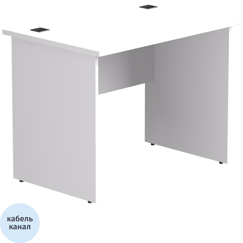 Изображение товара Стол прямой EVO 254S009W3 белый 980x670x755 мм офисный и домашний