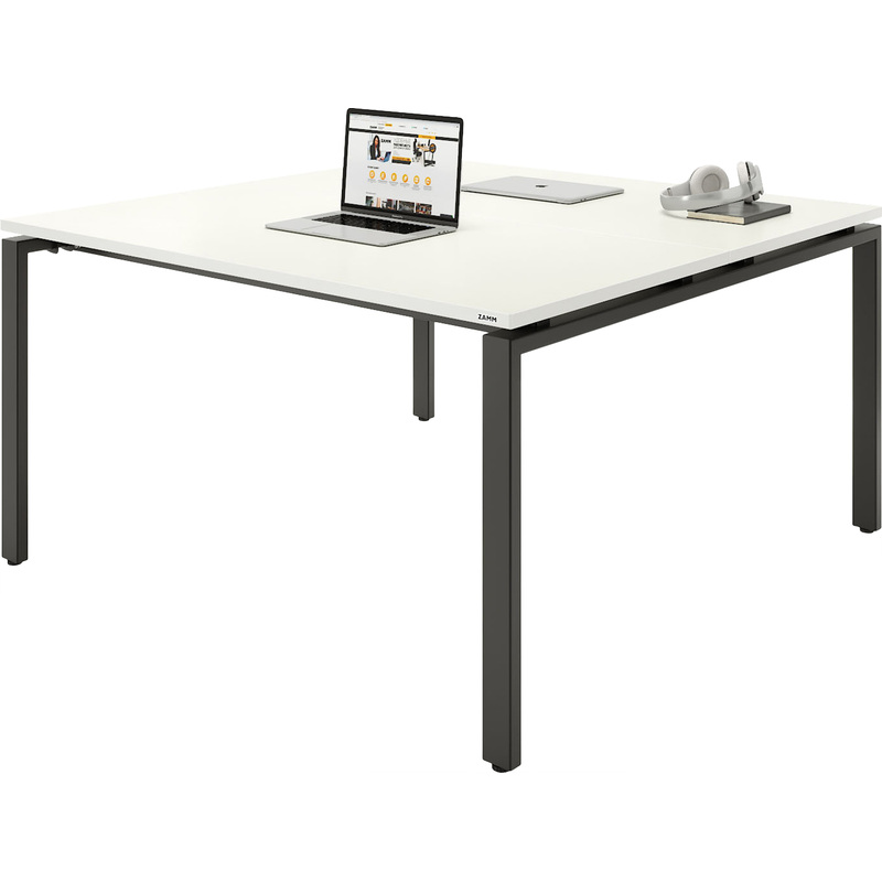 Изображение товара Бенч-система Zamm Формат 11503 белая премиум/чёрная 1200х1200х745 мм