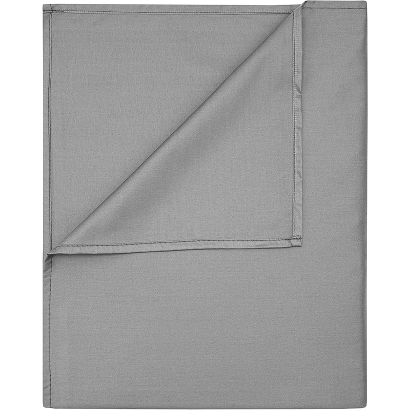 Изображение товара Простыня Monocolor 200x220 см светло-серая из египетского хлопка