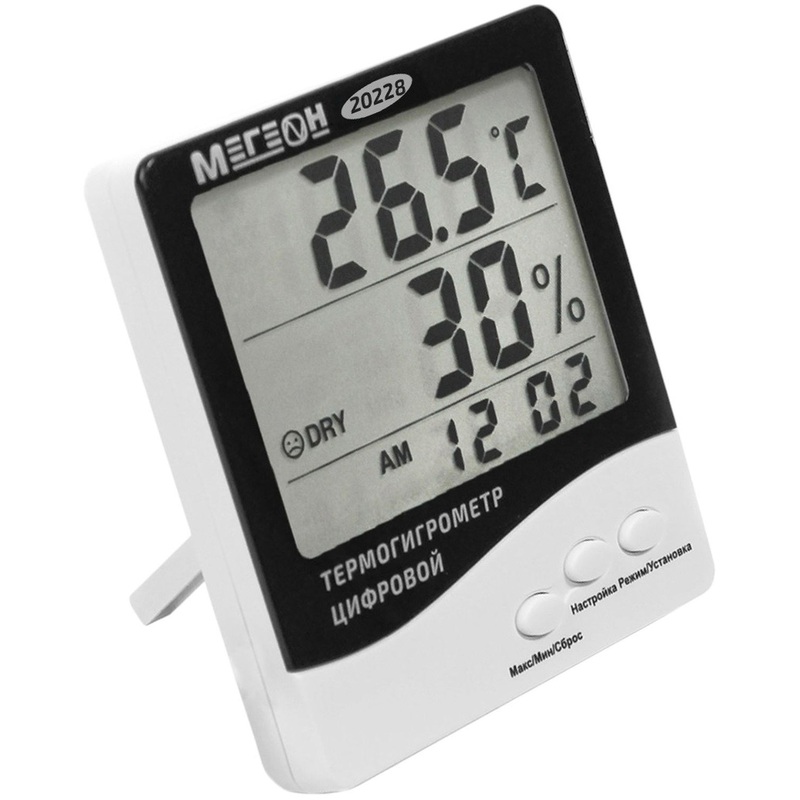 Изображение товара Уценка. Термогигрометр электронный Мегеон 20228 с поверкой (к0000401764). уц_тех
