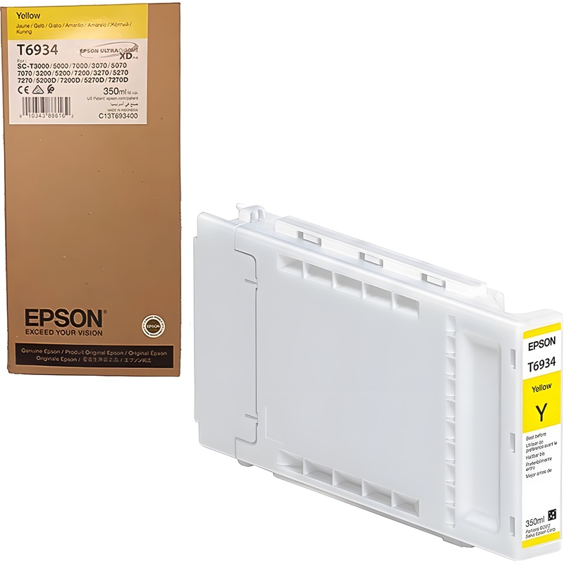 Изображение товара Картридж Epson T6934 C13T693400 желтый оригинальный повышенной емкости