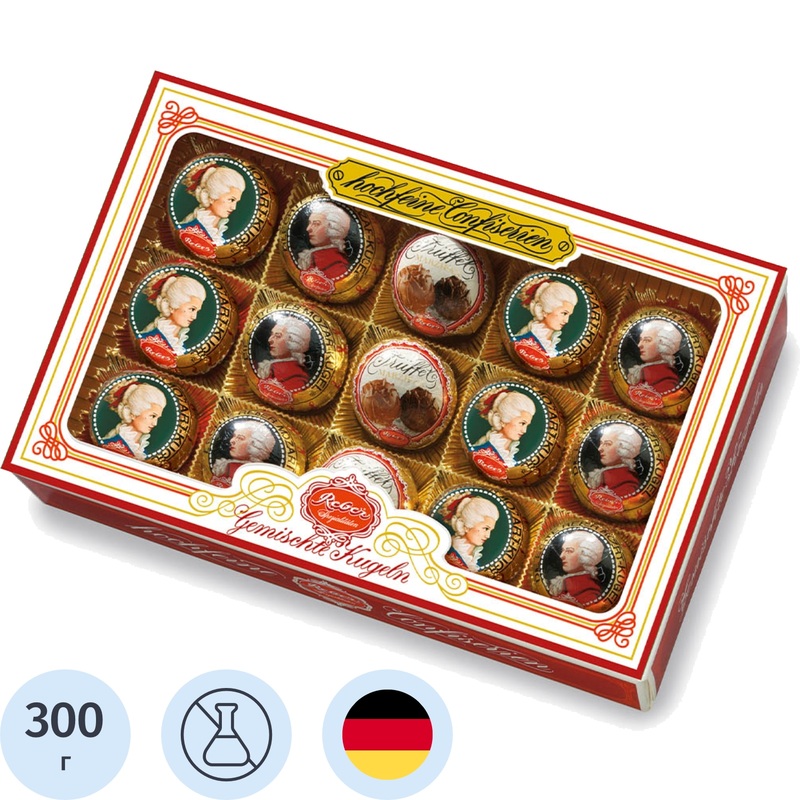 Изображение товара Шоколадные конфеты Reber Mozart ассорти 300 г