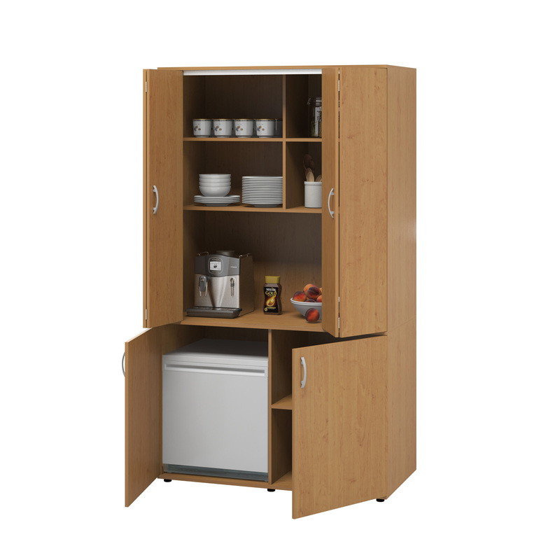 Изображение товара Мини кухня Ринг КМ 216 с фасадом из ольхи и размером 1200x600x2135 мм