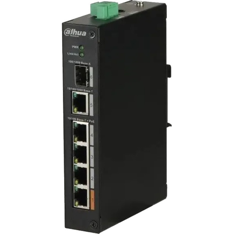 Изображение товара Коммутатор Dahua DH-PFS3106-4ET-60, 4 порта LAN, PoE
