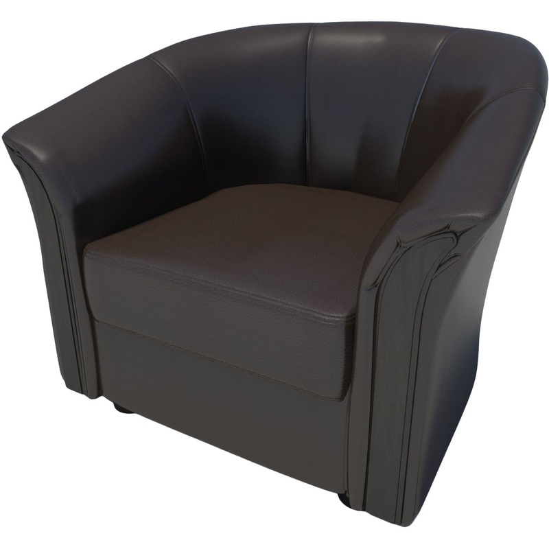 Изображение товара Кресло Фаворит Ф-1 коричневое экокожа