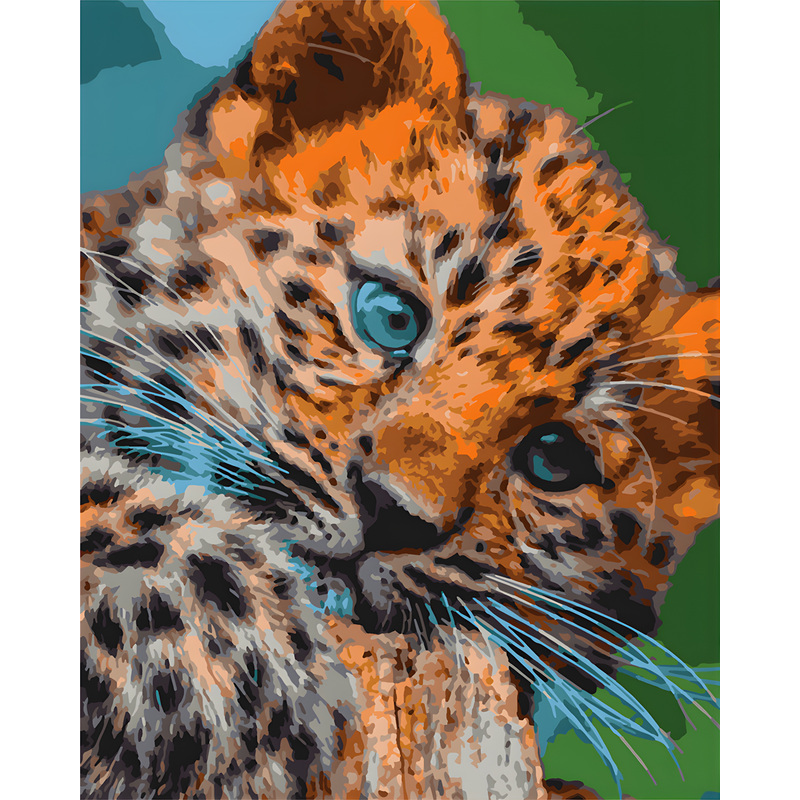 Изображение товара Картина по номерам Леопардовый котенок