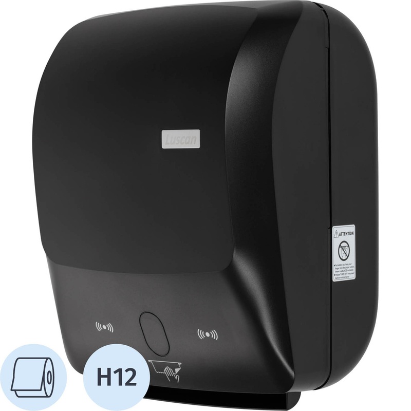 Изображение товара Диспенсер для полотенец Luscan Professional Etalon H12 сенсорный черный настенный