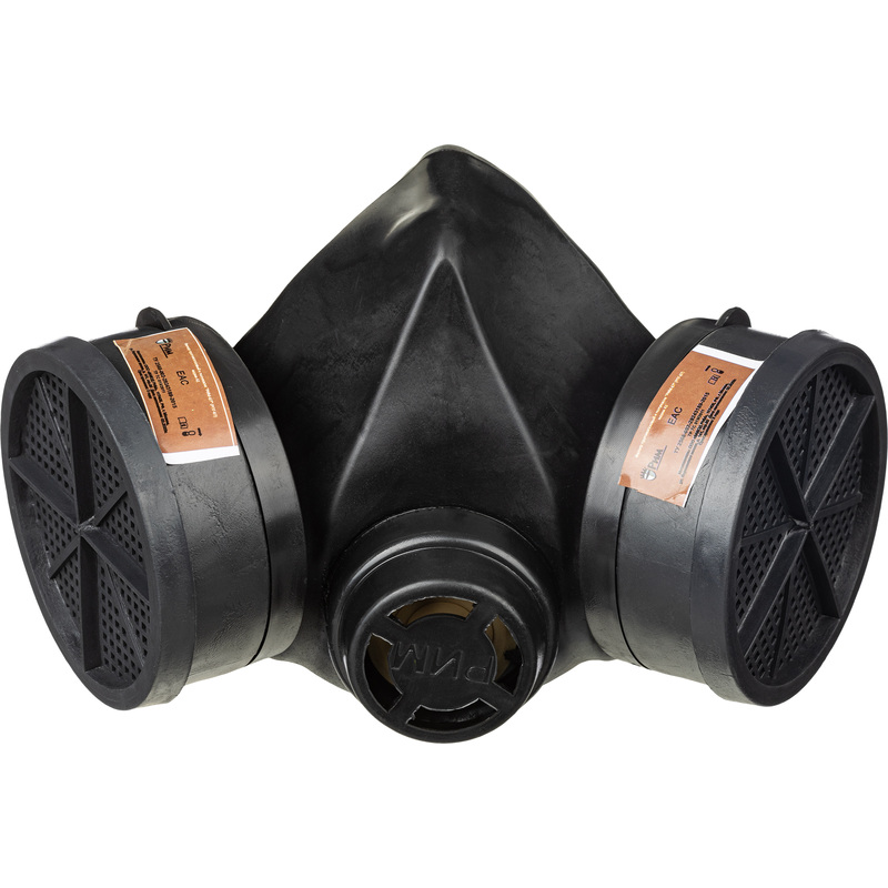 Изображение товара Полумаска РПГ-67 универсальный размер со сменными фильтрами A1 для защиты органов дыхания