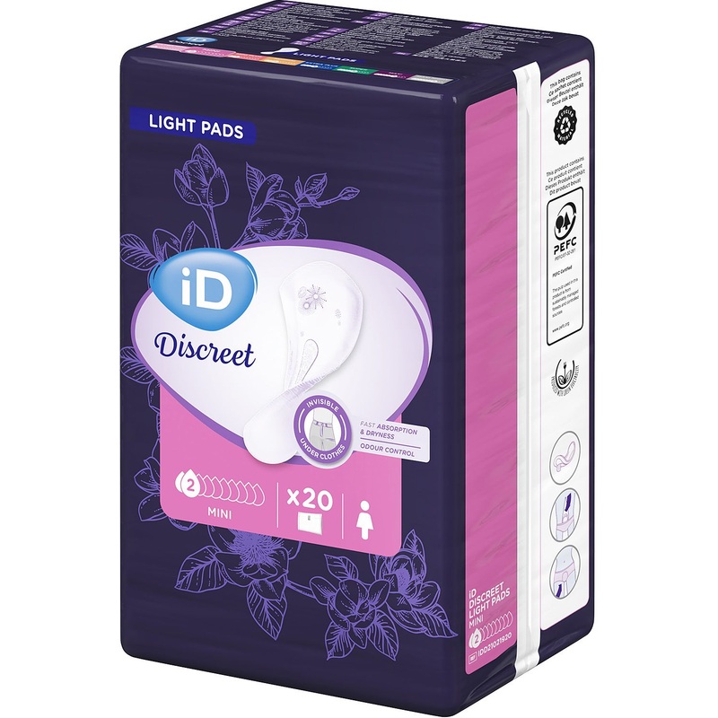 Изображение товара Прокладки урологические iD Light Discreet Mini (20 штук в упаковке)