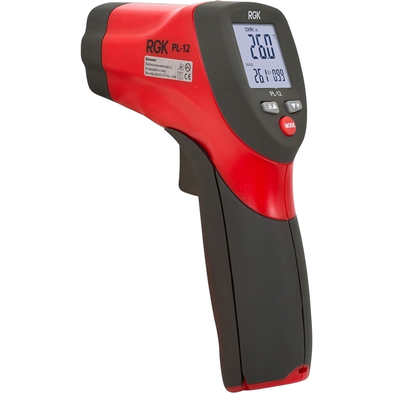 Изображение товара Уценка Пирометр Rgk PL-12 с поверкой для измерения температуры