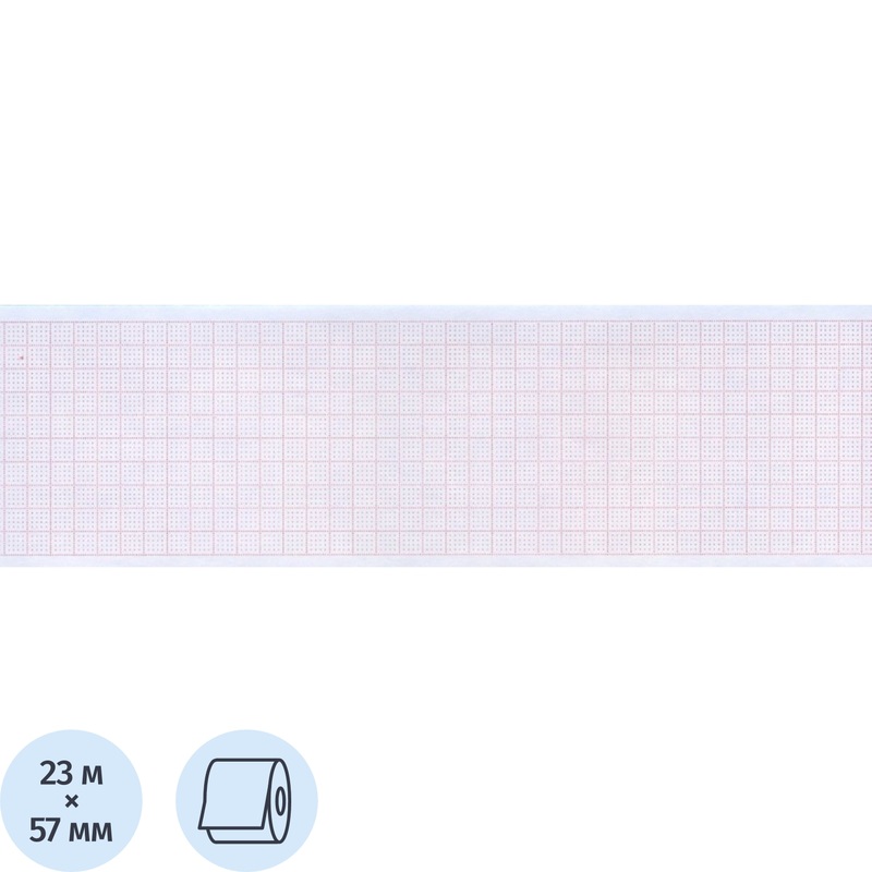 Изображение товара Бумага для ЭКГ Комус Медицина 57мм 23м с термослоем