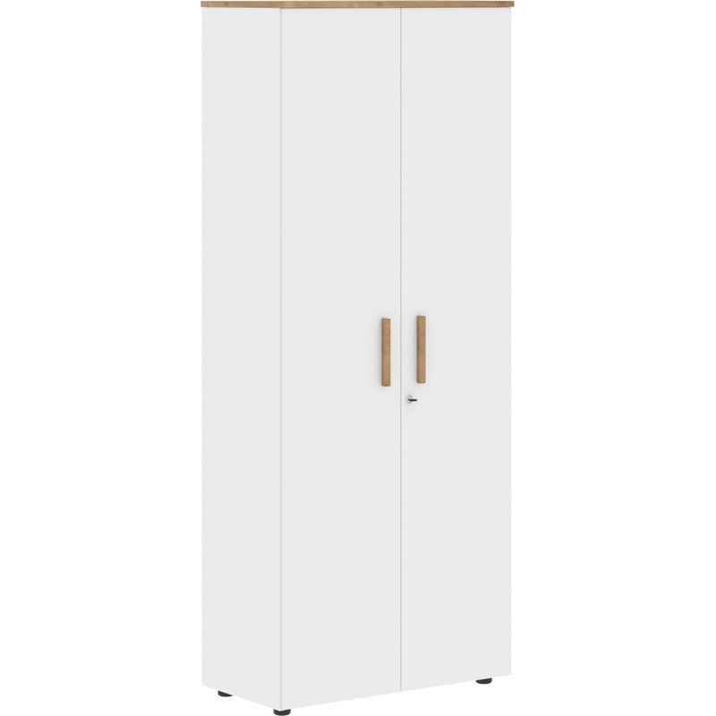 Изображение товара Шкаф для документов Forta FHC80.1(Z) дуб гамильтон белый премиум 802х429х1983 мм