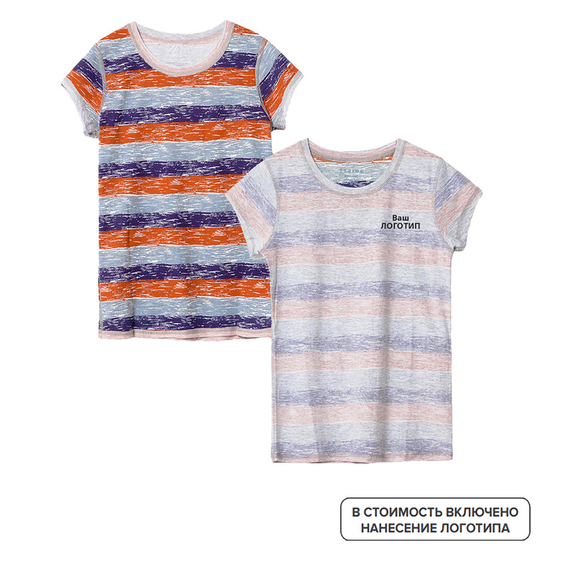 Изображение товара Двусторонняя женская футболка Rayet Lady с индивидуальной печатью 10 шт