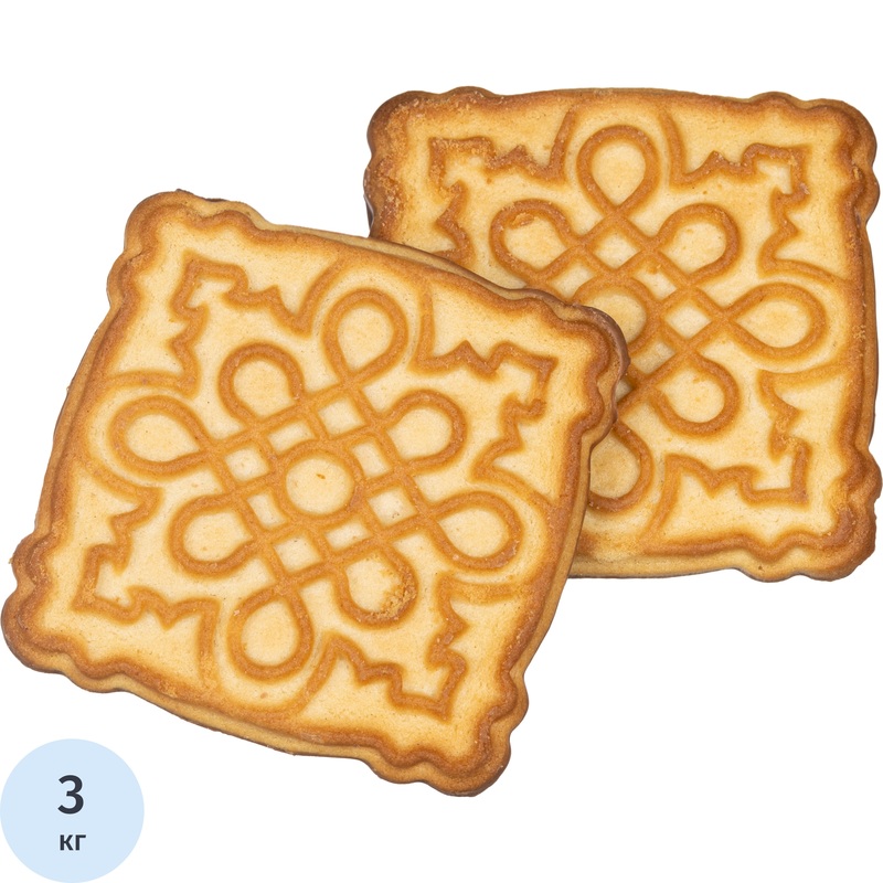 Изображение товара Печенье сахарное в глазури Яшкино Зебра с топленым молоком 3 кг