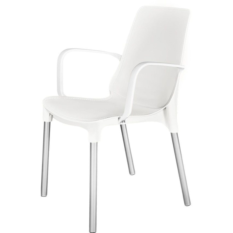 Изображение товара Обеденный стул Sheffilton SHT-S76 белый пластик металл комфорт и стиль