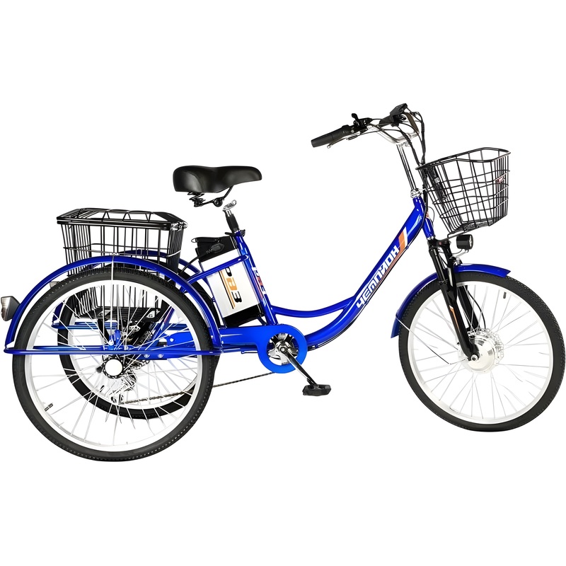 Изображение товара Электровелосипед РВЗ Чемпион TSRD00176084 городской трехколесный 250 Вт с амортизацией