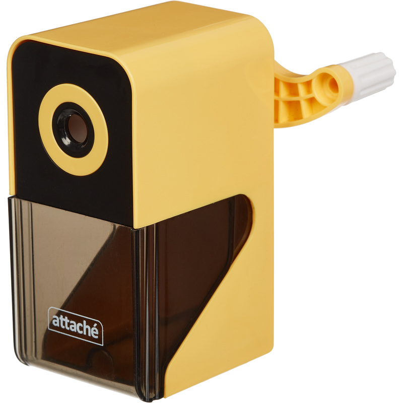 Изображение товара Точилка механическая для карандашей Attache Bright Colours желтый корпус