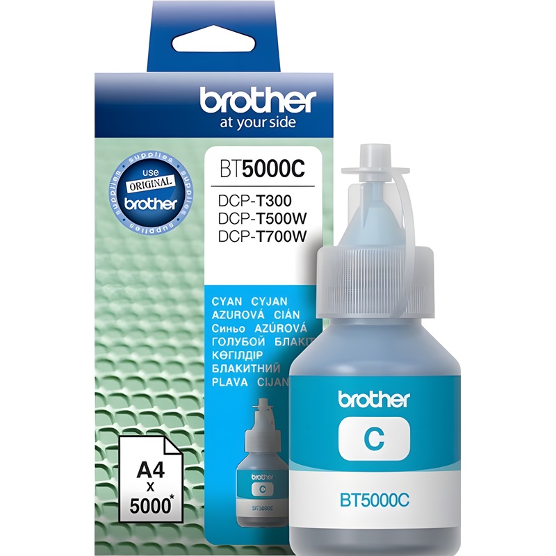 Изображение товара Чернила Brother BT5000C голубые оригинальные для широкого спектра моделей принтеров