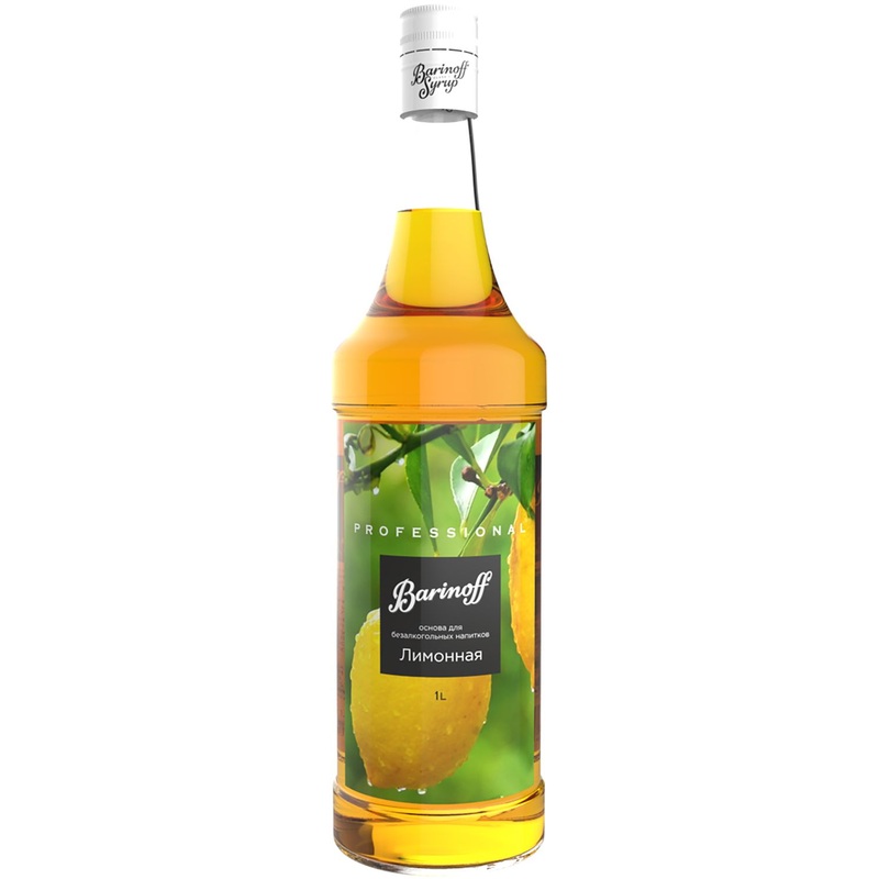 Изображение товара Основа для напитка Barinoff Лимонная 1 л (6 штук в упаковке)