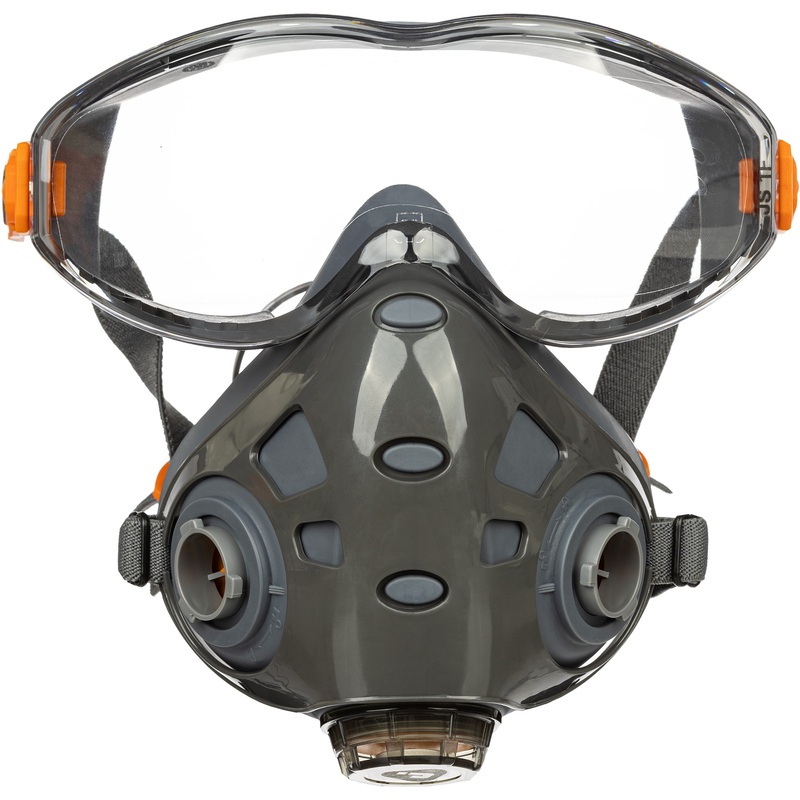 Изображение товара Полумаска Jeta Safety Air Optics 9500 L с очками, фильтрующая, для защиты дыхательных путей