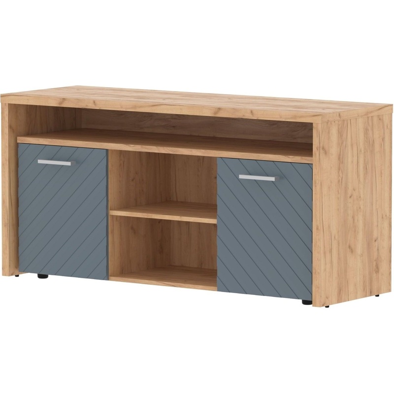 Изображение товара Тумба под фригобар Torr Lux (дуб бофорд/серо-голубой, 1640х550х800 мм)