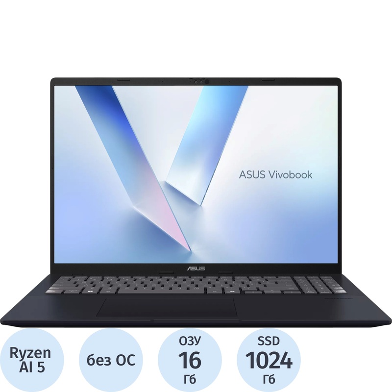 Изображение товара Ноутбук Asus Vivobook M1607KA-MB189 16 дюймов с AMD Ryzen 5 и 16 ГБ ОП