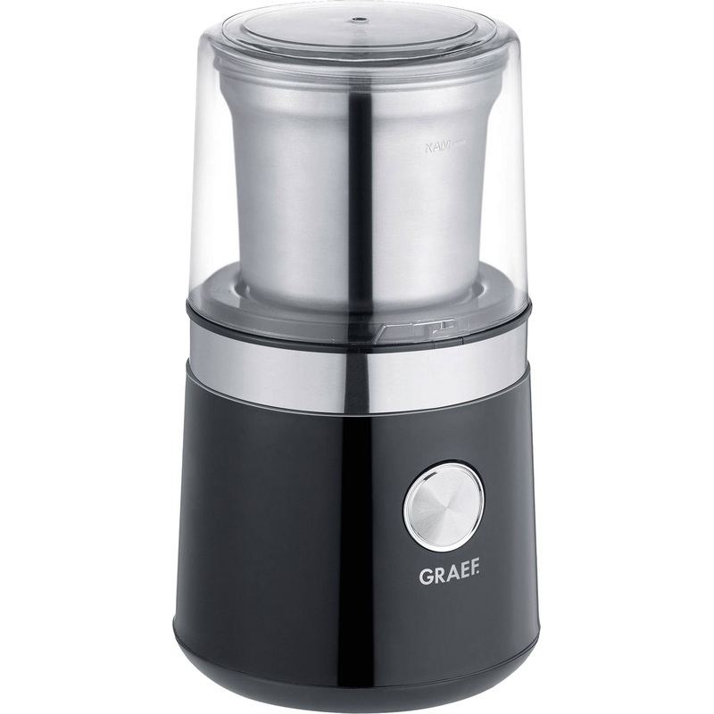 Изображение товара Кофемолка GRAEF CM 102 чёрная - ротационный нож 85 г мощность 200 Вт
