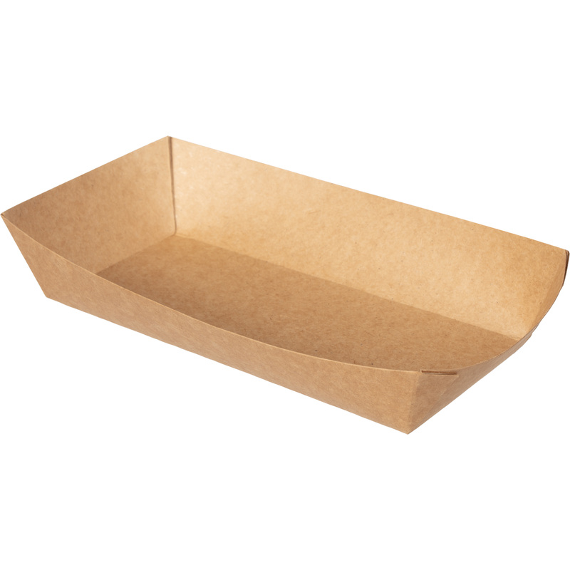 Изображение товара Лоток для хот-дога DoEco Eco HD 165x70x40 мм крафт (800 штук в упаковке)