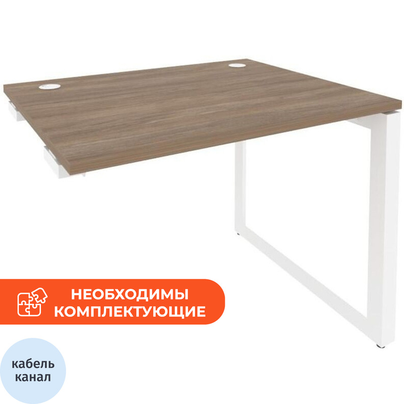 Изображение товара Стол прямой ONIX-О O.MO-SPR-1.8 (дуб аризона/белый, 980х800х750 мм)