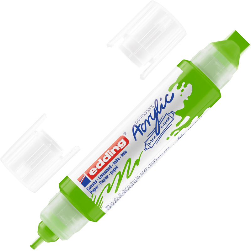 Изображение товара Маркер акриловый Edding 3D 5400/927 двухсторонний салатовый 2-10 мм