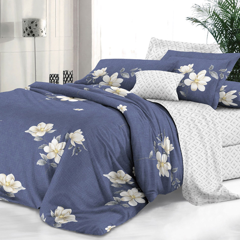 Изображение товара Постельное бельё Эльф Люба 2-спальное сатин с европростынёй 70x70 см