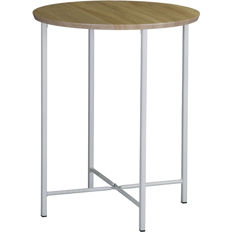 Изображение товара Стол журнальный BeautyStyle 16 (дуб сонома/белый, 500х500х610 мм)