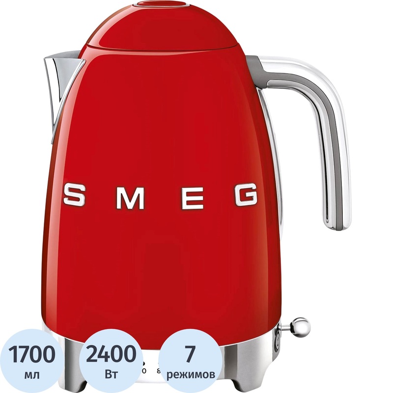 Изображение товара Чайник электрический Smeg KLF04RDEU красный