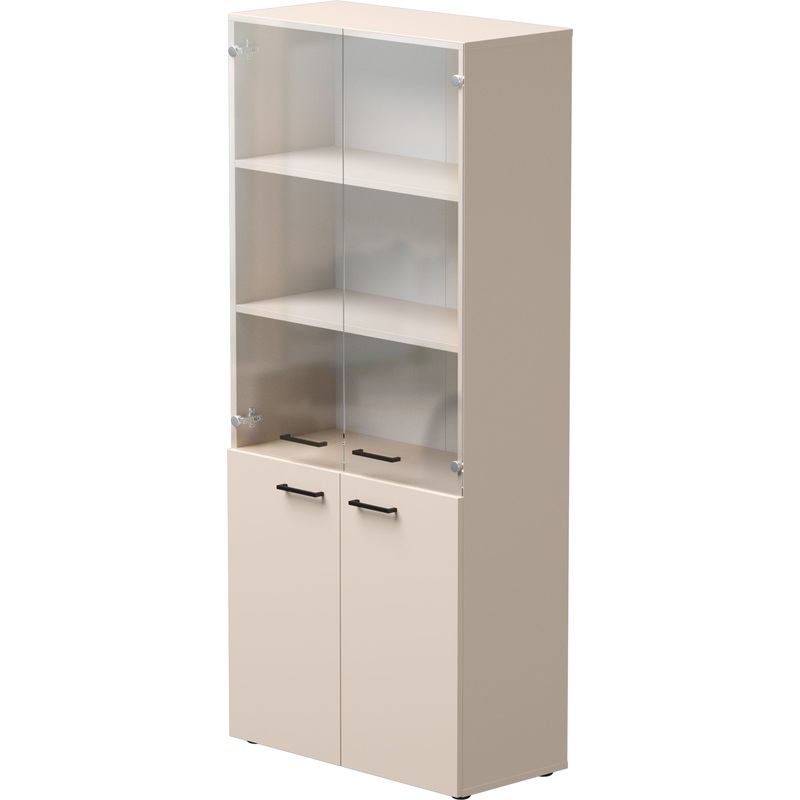 Изображение товара Шкаф для документов EVO 254H004GU со стеклом кашемир 800x383x1835 мм