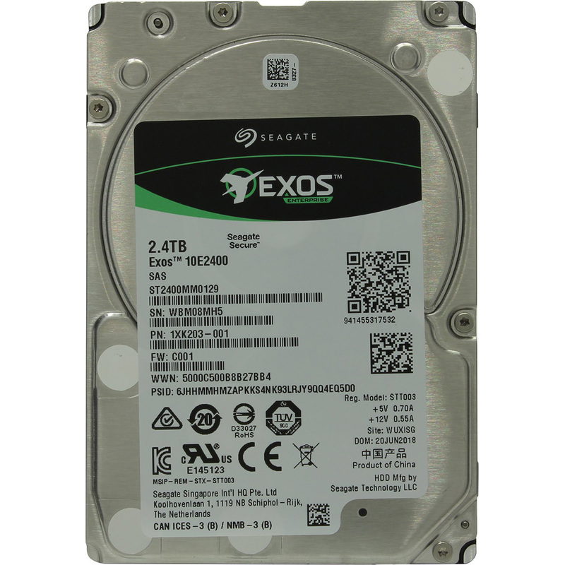 Изображение товара Seagate Exos 10E2400 2.4 ТБ SAS жесткий диск серверный HDD 2.5 дюйма