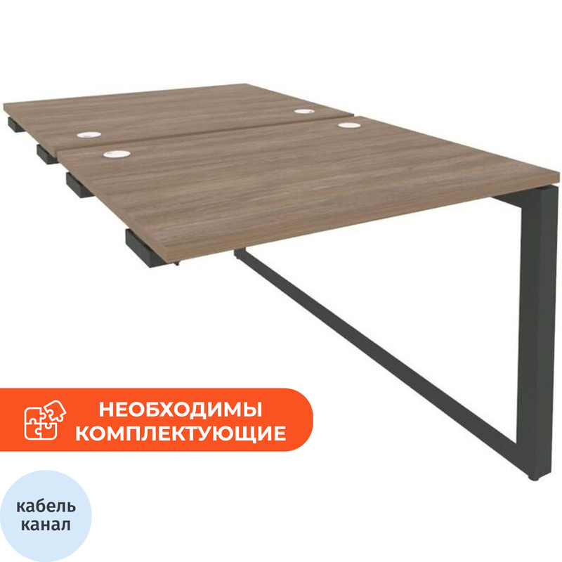 Изображение товара Рабочая станция на 2 рабочих места ONIX-О O.MO-D.SPR-1.8, дуб аризона/антрацит
