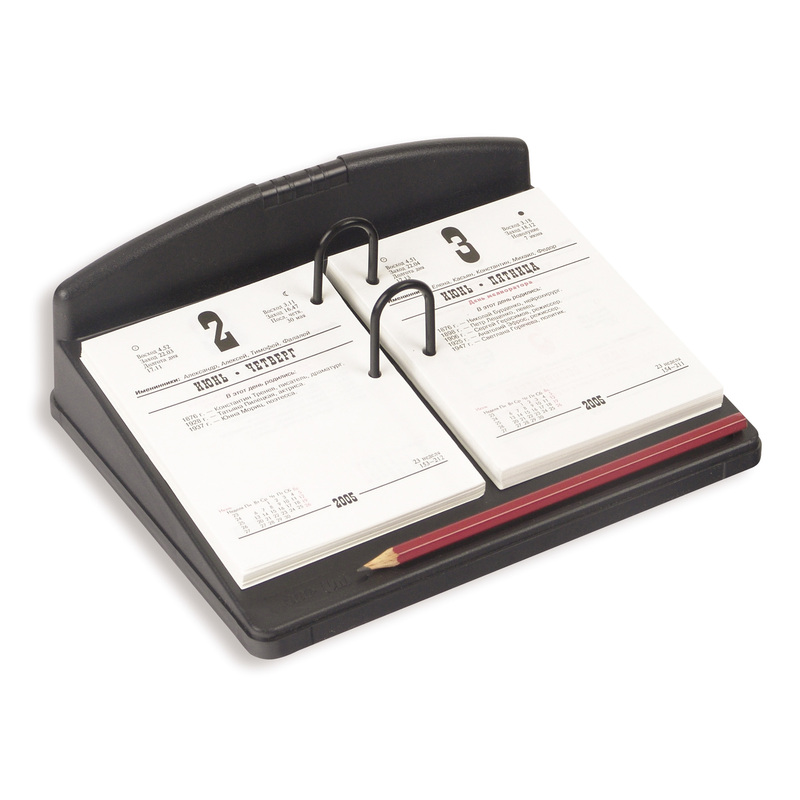 Изображение товара Подставка для перекидного календаря Uniplast черная 230x180x85 мм