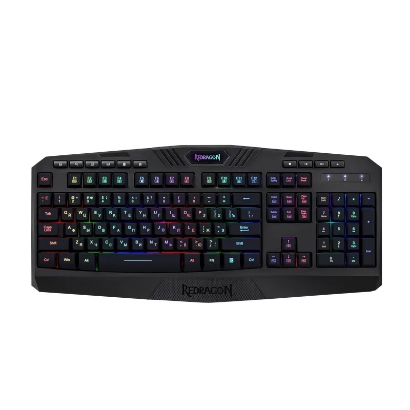 Изображение товара Беспроводная клавиатура Redragon Harpe Wireless, радиоканал, RGB подсветка