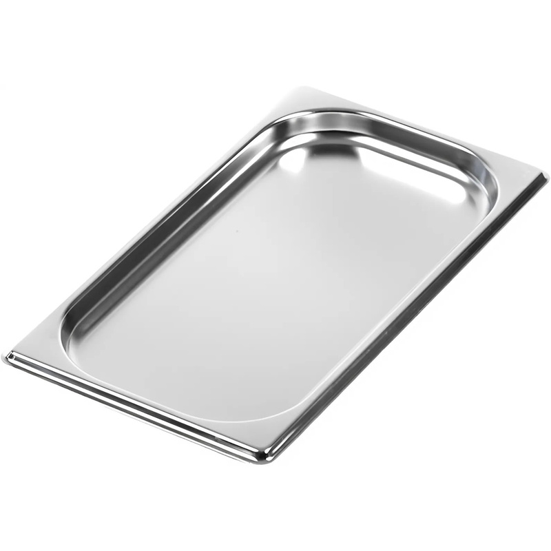 Изображение товара Гастроёмкость GN 1/3 из нержавеющей стали 0.75 л 32.5х17.6х2 см профессиональная