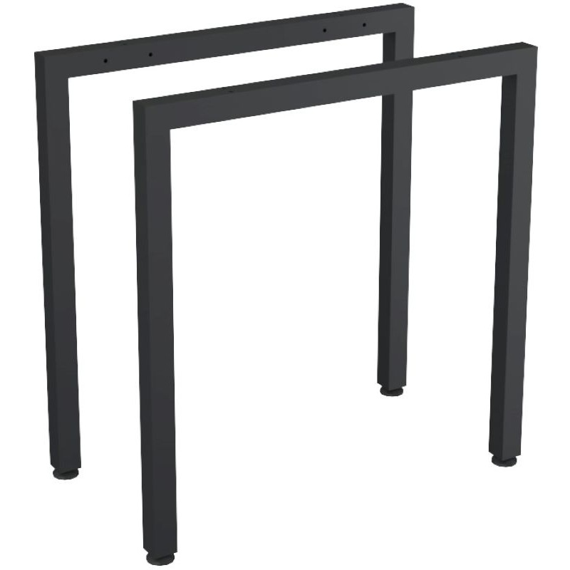 Изображение товара Набор крайних опор Steel 11101 для одиночного бенча (антрацит, 700х40х725 мм)