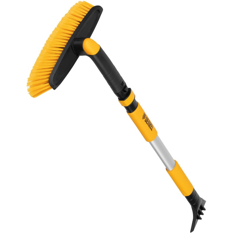 Изображение товара Щётка-скребок Denzel 75-112 см телескопическая с зубьями для льда и мягкой щетиной