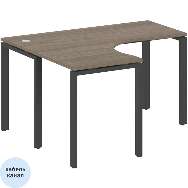 Изображение товара Эргономичный стол Metal System БП.СА-3Л левый 1400х1200 мм