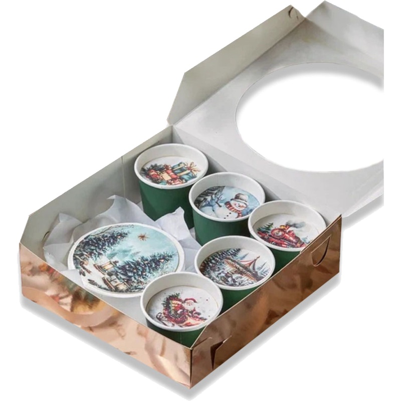 Изображение товара Набор бенто-торт и Cake to go Зимняя прогулка 1.4 кг