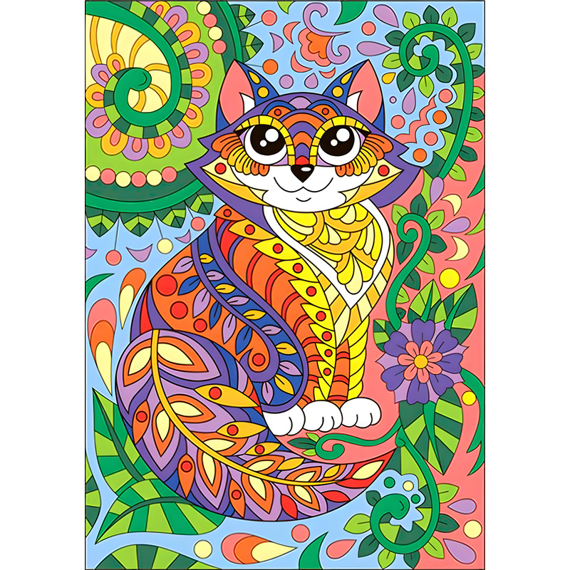 Изображение товара Картина по номерам Lori Котик - развивающий набор для детей и взрослых