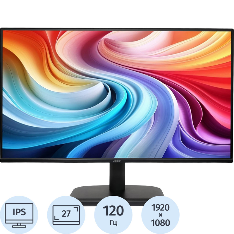 Изображение товара Уценка. Монитор 27" Acer EK271Gbi чёрный (UM.HE1CD.G01) Изображение товара Уценка. Монитор 27" Acer EK271Gbi чёрный (UM.HE1CD.G01)